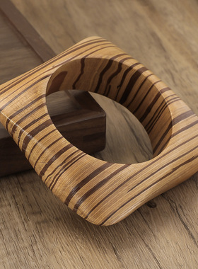 新款复古花纹手镯木质手镯