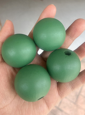 diy儿童圣诞40mm彩色禾木木珠