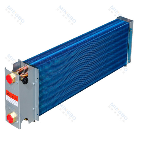 铭博风机盘管表冷器换热芯换热器亲水铝箔散热器 纯铜管铝箔翅片 - 图3