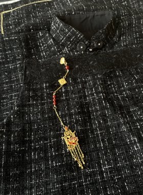 “锦绣荣华，一世长安”复古大气旗袍压襟挂流苏坠新中式国风配饰