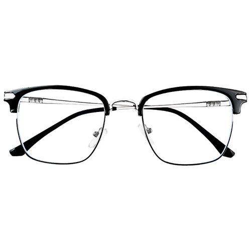 Черно -рамные очки рама миопии, полуфрейм -очки, мужские модели не устали, чтобы предотвратить синий свет, наблюдая за мобильными телефонами, не причиняя вреда глазам