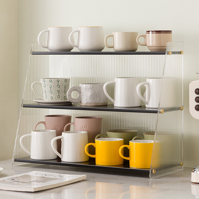 防尘杯子收纳置物架杯架水杯储物架咖啡杯马克杯茶杯架茶具收纳盒,淘宝优惠券,粉丝福利购,淘宝优惠卷