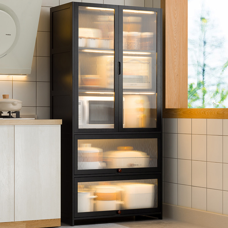 厨房置物架子落地多层收纳架微波炉多功能碗碟橱柜储物餐边柜家用,淘宝优惠券,粉丝福利购,淘宝优惠卷