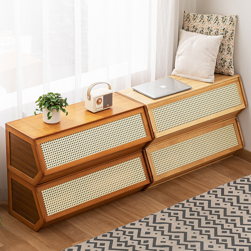 飘窗柜阳台储物柜子防晒靠墙一体榻榻米杂物收纳柜置物架空间利用,淘宝优惠券,粉丝福利购,淘宝优惠卷