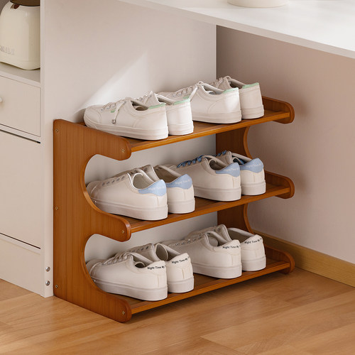 宿舍鞋架桌下大学生门口多层省空间小型鞋柜出租房用收纳神器家用 - 图0