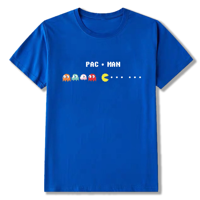 周边pacman吃豆人联名男女情侣t恤 火线够够够T恤