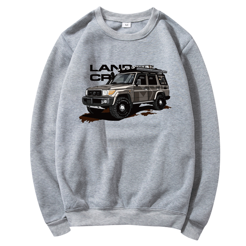 可定制fj酷路泽丰田越野汽车男卫衣 火线够够够卫衣