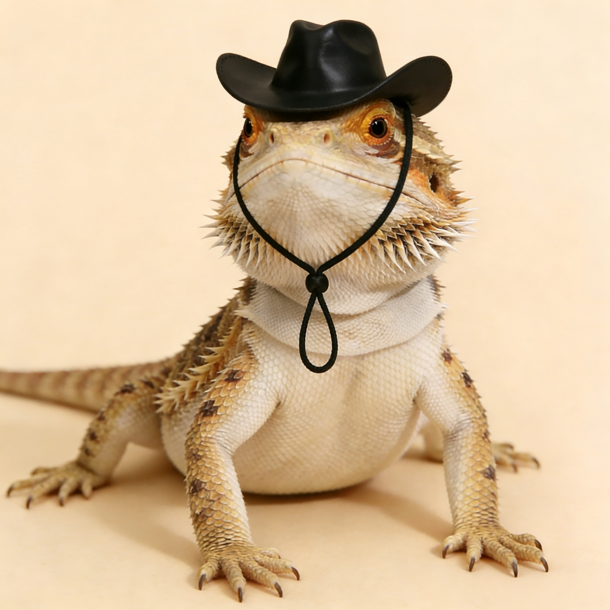 鬃狮蜥蜴帽子礼帽头套头饰爬宠外出变身装装饰牛仔帽造景拍照道具,淘宝优惠券,粉丝福利购,淘宝优惠卷