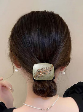 乐玛高档水钻简约发圈头花