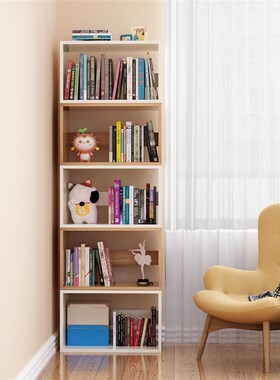 速发落约简地书架客厅卧组家用学生室合置物架儿童简易书柜省空间
