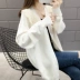 Áo thu đông mới 2019 Áo mùa thu đầu mùa thu lưới đỏ nữ áo len cardigan áo khoác dệt kim nữ triều - Đan Cardigan áo len đỏ Đan Cardigan