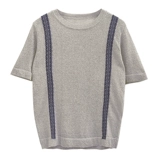 Летняя одежда, трикотажная базовая приятная телу тонкая футболка с коротким рукавом, коллекция 2023, популярно в интернете