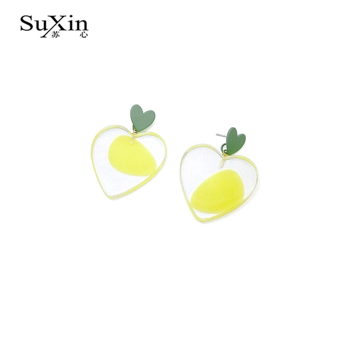 苏心 Небольшие дизайнерские универсальные серьги, простой и элегантный дизайн, популярно в интернете