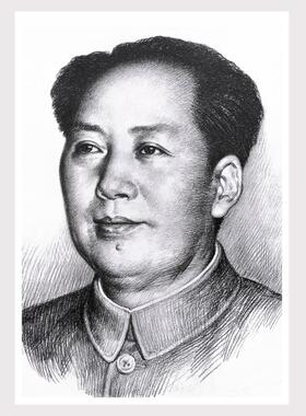 毛泽东伟人海报照片客厅装饰画