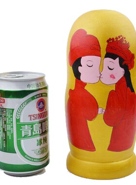 婚庆套娃－7层 椴木 纯手绘 中国古典婚礼 西方婚礼 宝贝图案道具