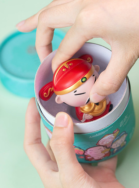 妙工坊国潮办公桌面祝福招财摆件