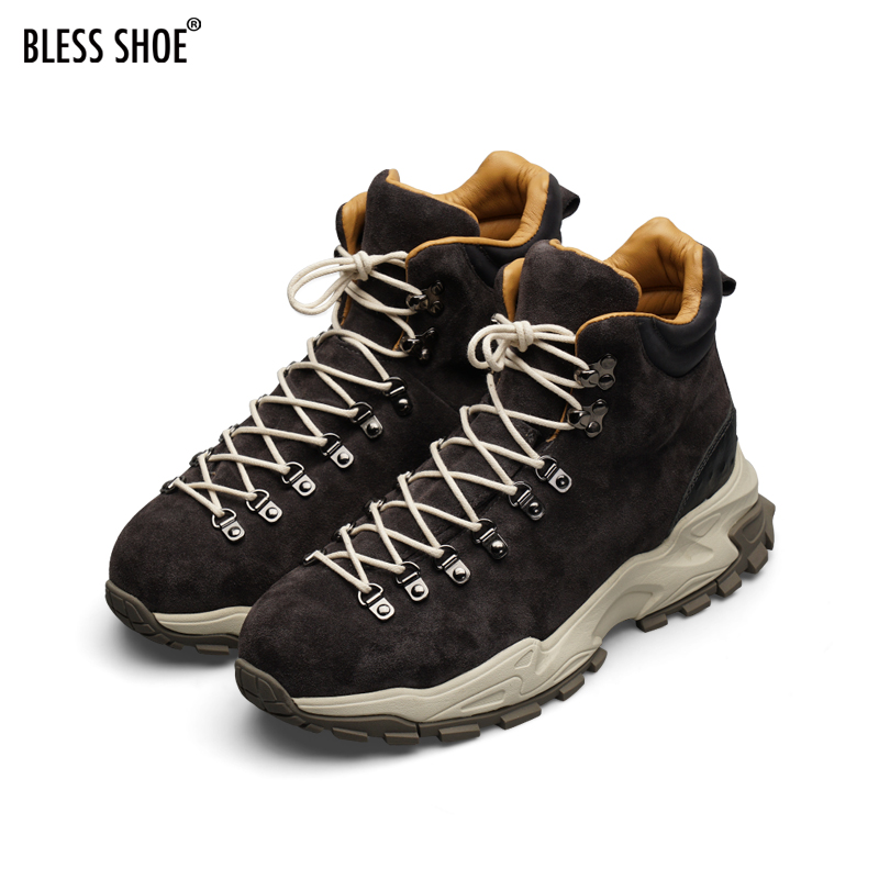 BLESS SHOE Mountains Lite高帮登山靴户外休闲运动徒步鞋男鞋-图2