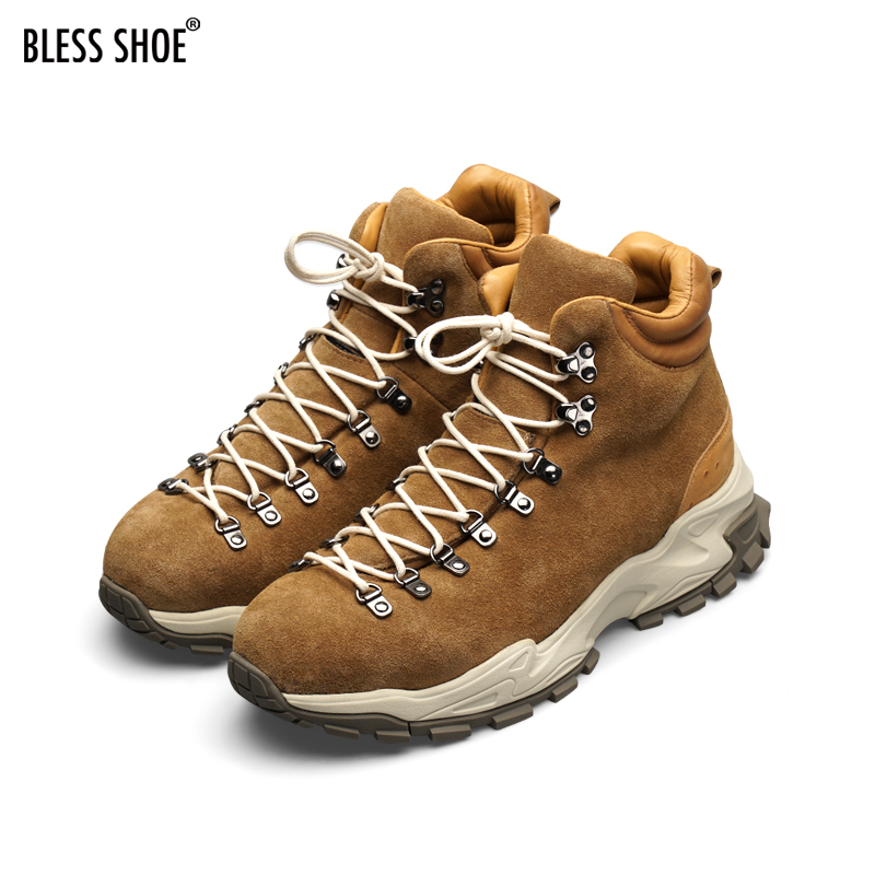 BLESS SHOE Mountains Lite高帮登山靴户外休闲运动徒步鞋男鞋-图0
