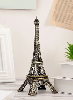 速发铁标建筑模摆艾菲尔地塔工艺品型饰客厅酒柜办公室桌面装饰品