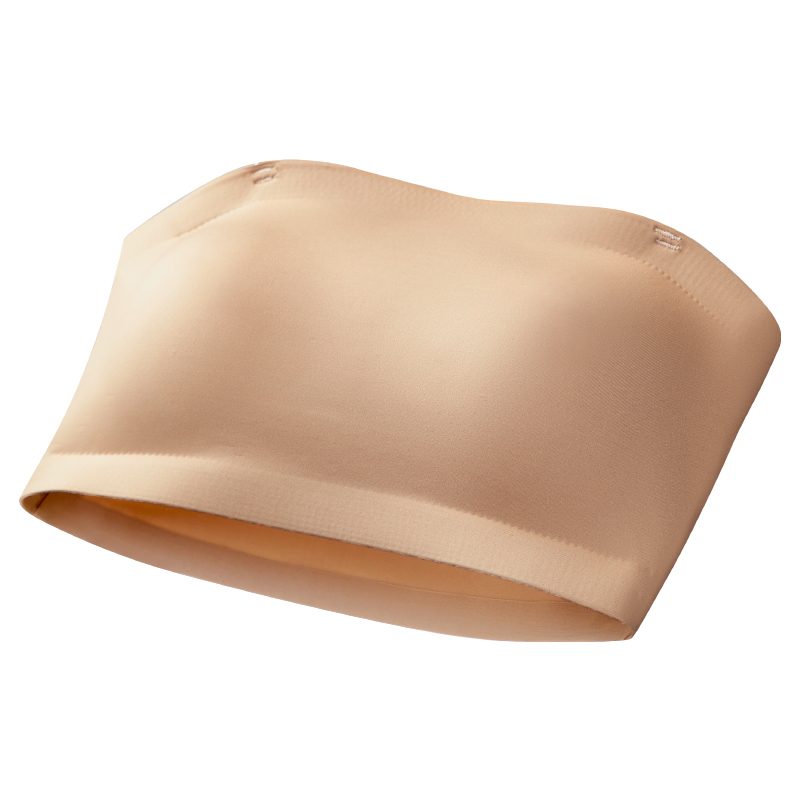 无痕无肩带内衣女小胸聚拢防滑裹胸防走光抹胸隐形粉底液美背文胸 - 图3