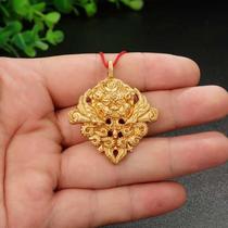 High-end gluttonous hanging pendant Buddhas pure bronze Jiugong gossip signs Wenshu Zodiacs Zodiac Waist Card Hanging and Feng Shui