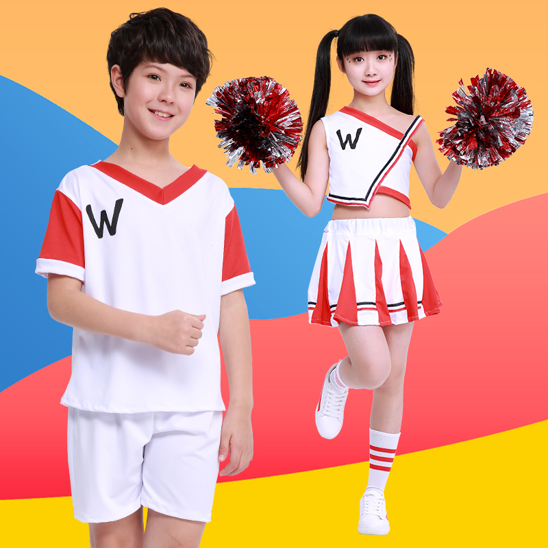 zu球宝贝演出服女表演服拉拉队服装套装舞蹈幼儿园学生啦啦操 2018 zu球宝贝演出服女表演服拉拉队服装套装舞蹈幼儿园学生啦啦操 2018