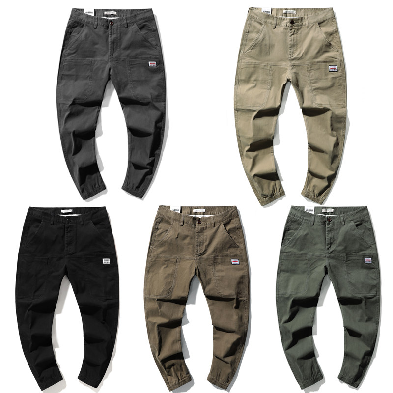 男秋季宽松痞帅潮流百搭小脚裤子 酷依潮人休闲裤