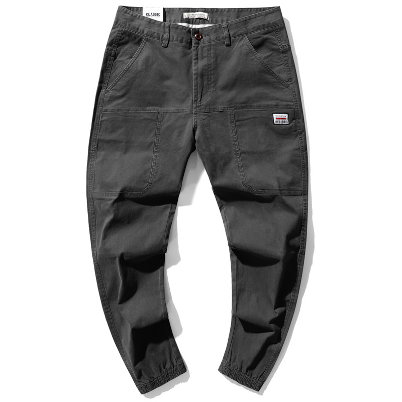 男秋季宽松痞帅潮流百搭小脚裤子 酷依潮人休闲裤