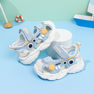 男宝宝凉鞋包头夏季学步鞋1-3岁2婴幼儿鞋子防滑软底女小童机能鞋