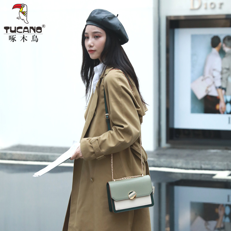 啄木鸟女士2020新款单肩小众斜挎包 啄木鸟凌鼎女士包袋