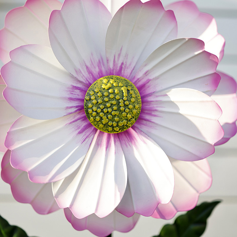 景区田园户外观赏花朵款唯美粉色复古牡丹花庭院铁艺装饰风车摆件,淘宝优惠券,粉丝福利购,淘宝优惠卷