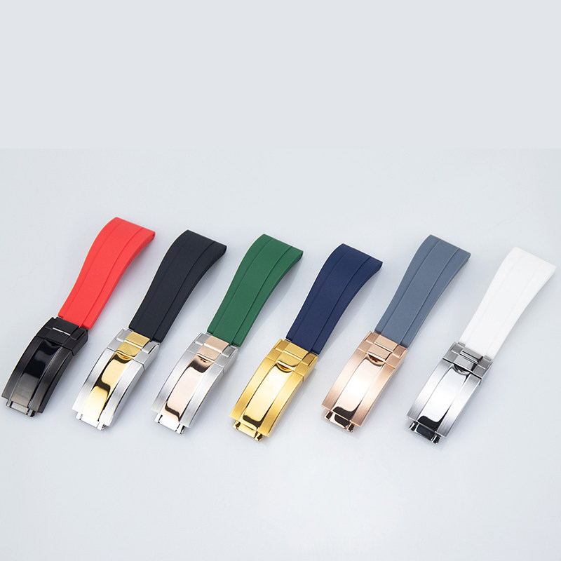 硅胶手表带代用劳力士浪琴水鬼游艇 明谷手表配件