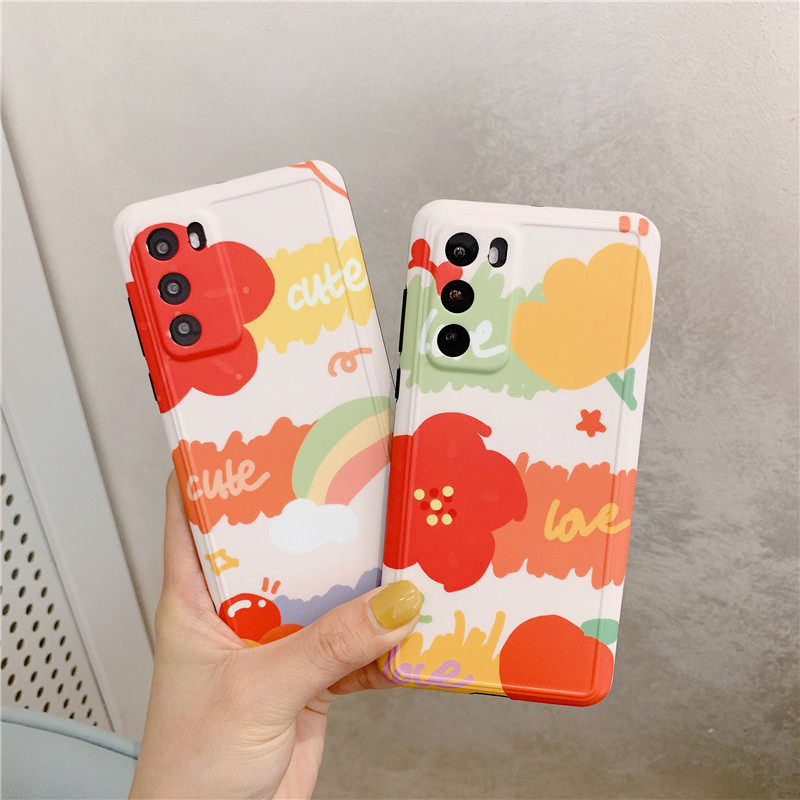 潮牌花朵华为mate30手机壳p40相框p30个性nova5pro卡通nova6女nova7pro全包摄像头P40pro保护套软p30pro软套,淘宝优惠券,粉丝福利购,淘宝优惠卷