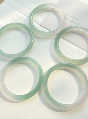 手镯女玛瑙半山半水清透手镯