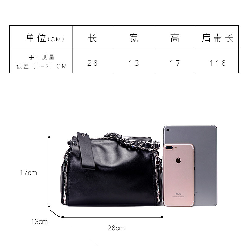 女2020新款网红小黑包简约波士顿包 kstyle女士包袋