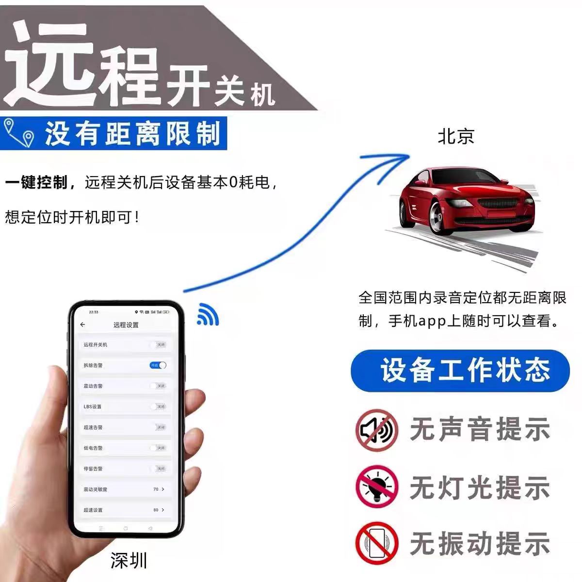 定位器gps车载监控听器车辆防盗追跟定仪器汽车跟踪追踪录音神器j
