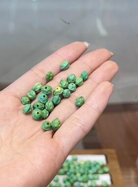 菱镁矿绿松石百香籽配件手工diy文玩时尚配饰佛珠串珠手链项链