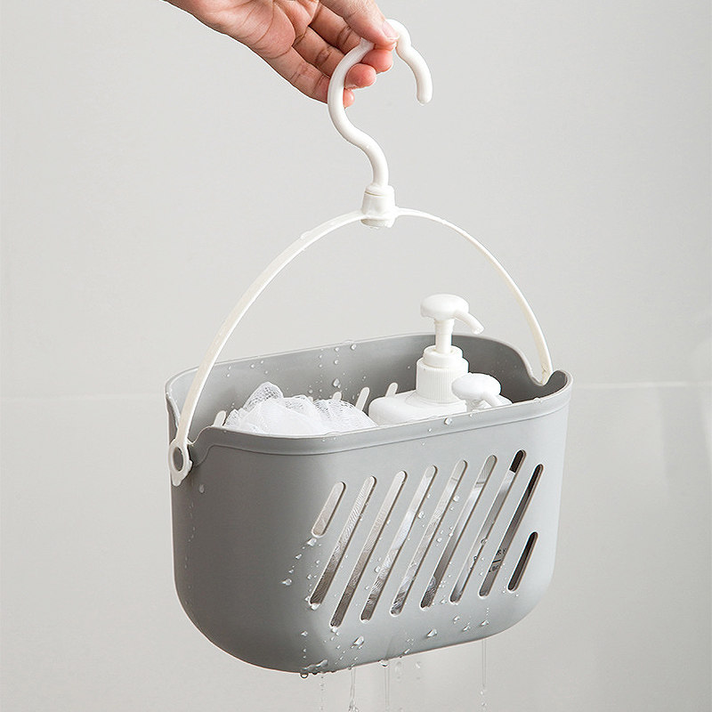 洗澡篮子手提浴室挂式收纳挂篮小澡篮卫生间塑料收纳筐壁挂置物篮,淘宝优惠券,粉丝福利购,淘宝优惠卷