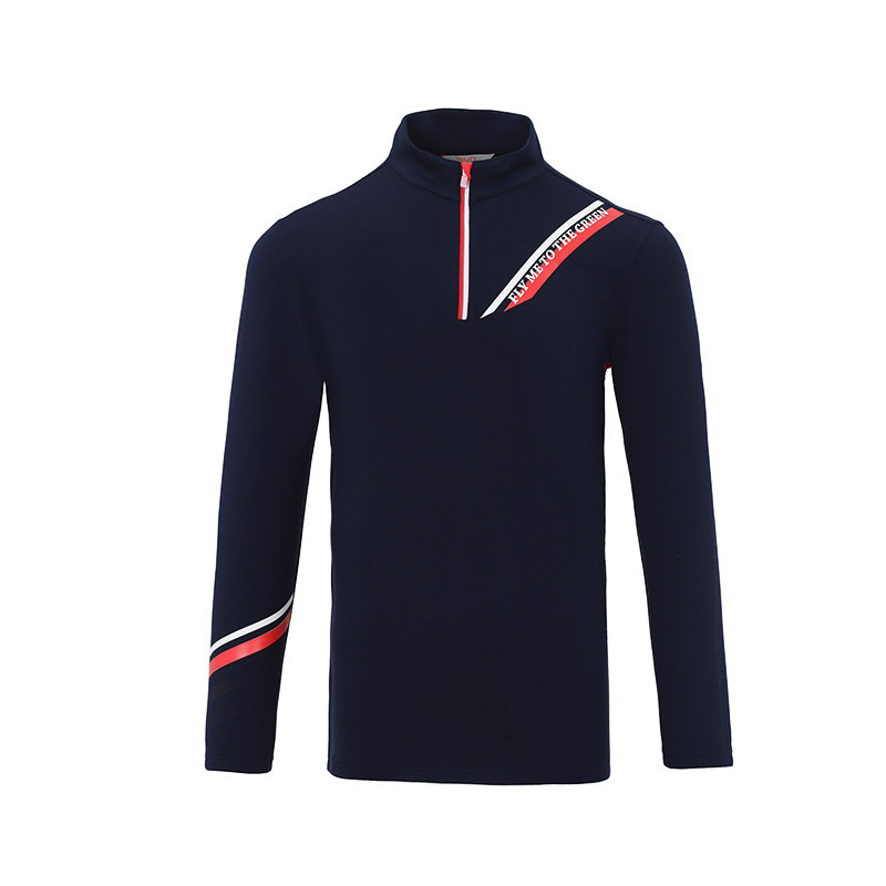 svg高尔夫冬季新款男装字母印花长袖t恤立领条纹针织运动上衣男,淘宝优惠券,粉丝福利购,淘宝优惠卷