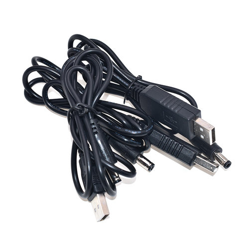 USB电源线USB转DC5.5*2.1mm充电线供电线圆孔5V9V12V升压线 USB线 - 图0