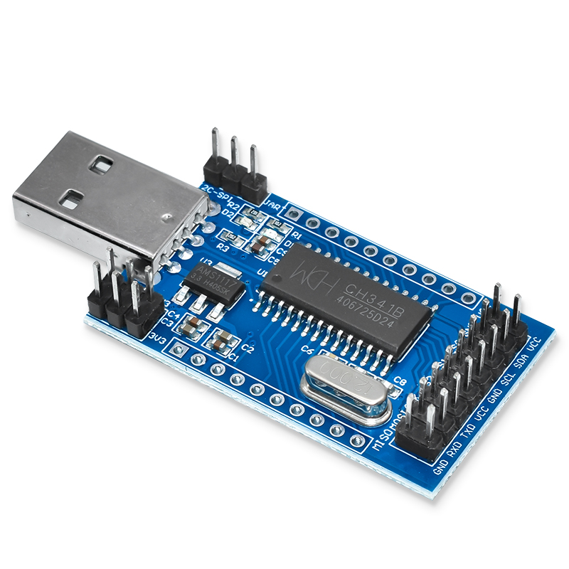 CH341B USB 转 UART IIC SPI TTL ISP EPP/MEM 并口转换器 - 图2