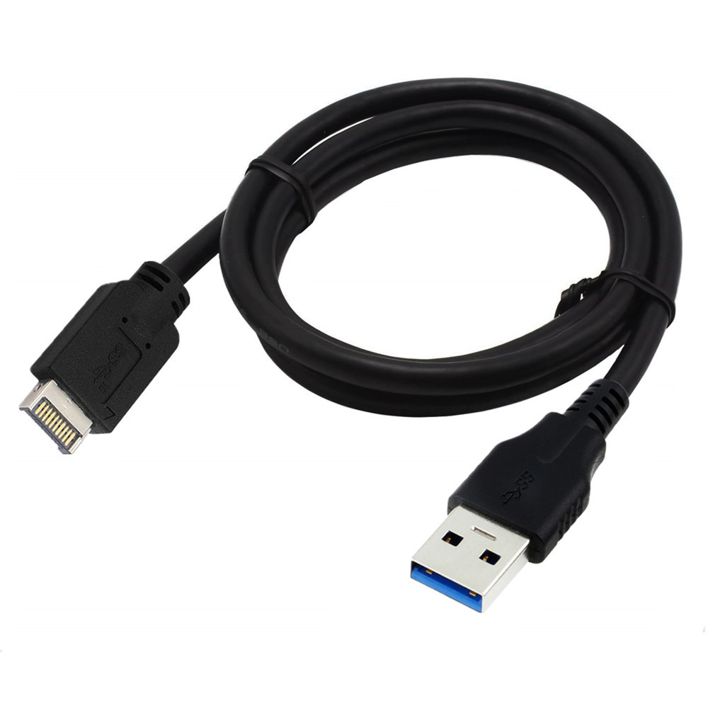 USB 3.1 Type-E前置面板公头转 USB 3.0 AM 主板连接线台式电脑主机主板连接线 - 图1