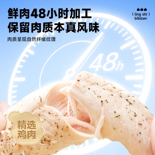 比比赞低脂水煮鸡胸肉减0健身轻食代餐即食主食零食休闲小吃食品 - 图0