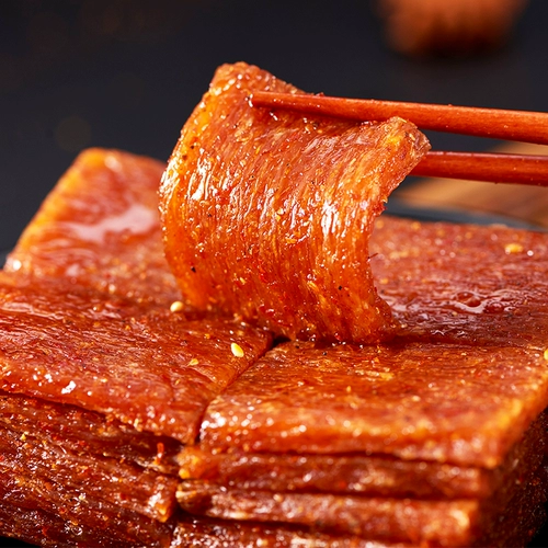 佳龙 Поцелуя пряные полоски больших подарков, большие подарки, маленькие закуски тофу, свинина, мясо большого ножа, острый вкус маленькие закуски глютена