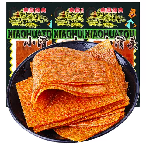 小滑头辣条大辣片儿时经典怀旧老式面筋薄片解馋零食休闲小吃食品 图片 5