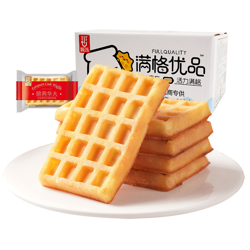 新欧乐满格华夫饼整箱手撕肉糕点 玛雅食品西式糕点