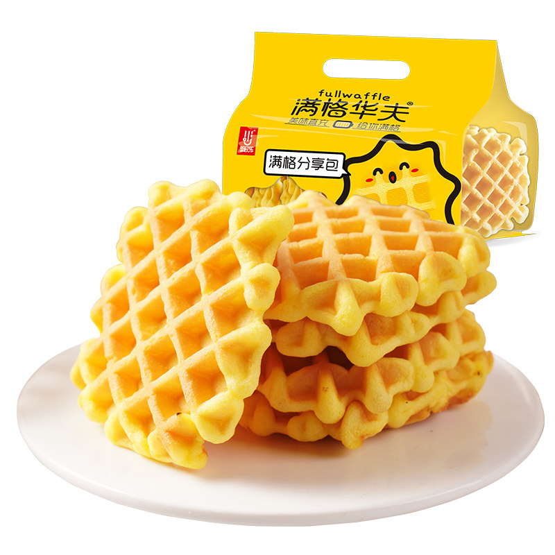 新欧乐满格华夫饼整箱手撕肉糕点 玛雅食品西式糕点