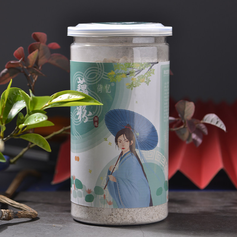 荷忆农家刀削藕粉400克不添加糖 玛雅食品藕粉