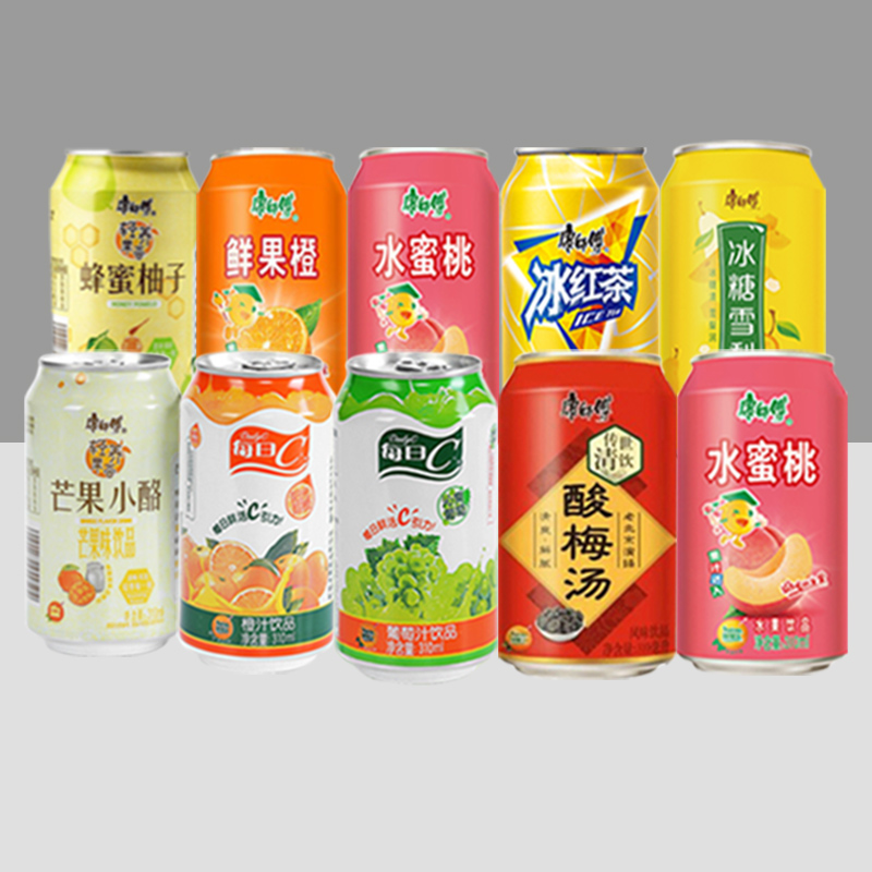 康师傅饮料每日C葡萄橙汁酸梅汤310ml*24罐装整箱蜂蜜柚子冰红茶 - 图3