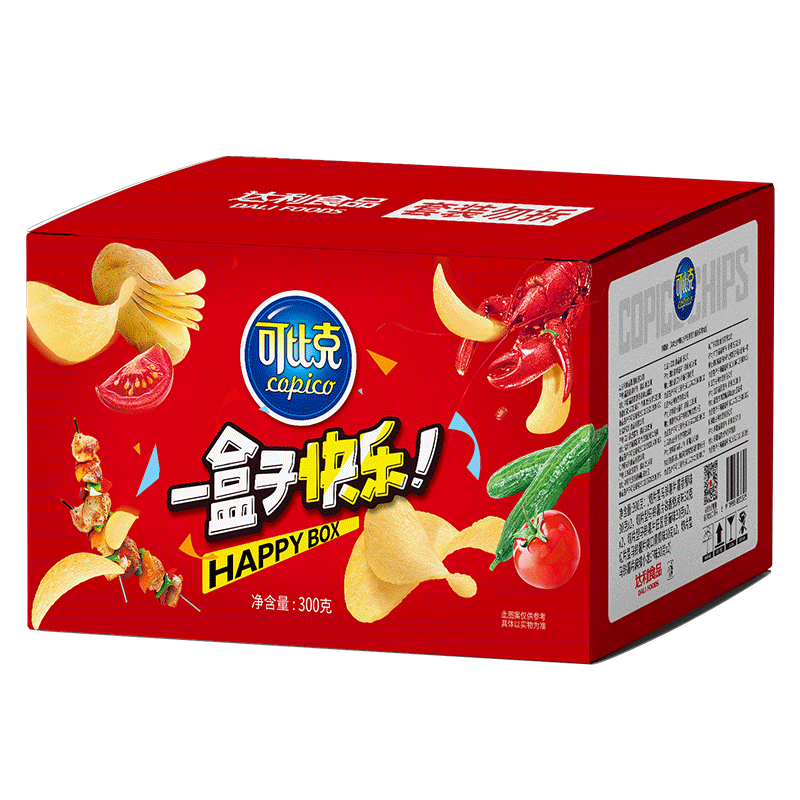 w可比克新品纯切30g*10包薯片 达利集团膨化食品